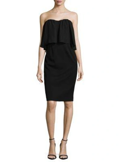 Black Halo Bliss Strapless Dress In Nocolor