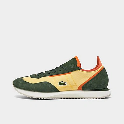 Lacoste Men's Match Break Textile And Suede Sneakers In Light