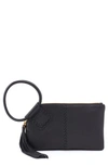 Hobo Sable Leather Clutch In Black