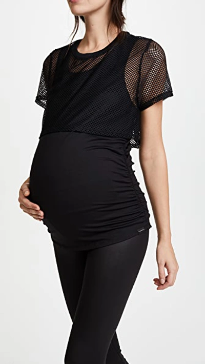 Koral Flex Maternity Top In Black