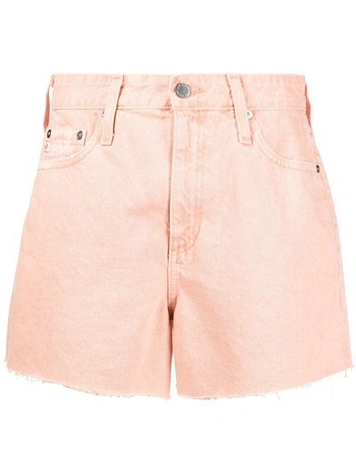 AG ALEXXIS DISTRESSED HIGH WAIST CUTOFF DENIM SHORTS NBD1B11RH