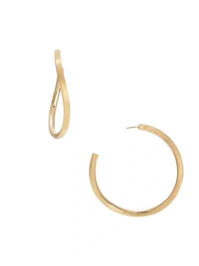 Marco Bicego 18k Yellow Gold Jaipur Large Textured Hoop Earrings