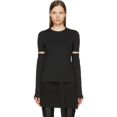 Helmut Lang Black Interlock Long Sleeve T-shirt | ModeSens