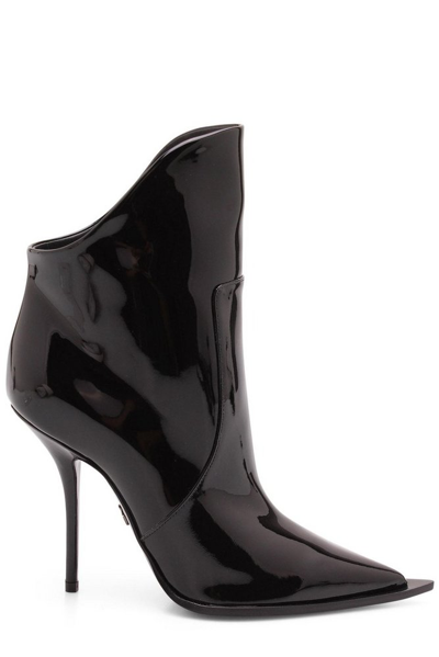 Dolce & Gabbana Cardinale 105mm Ankle Boots In Black
