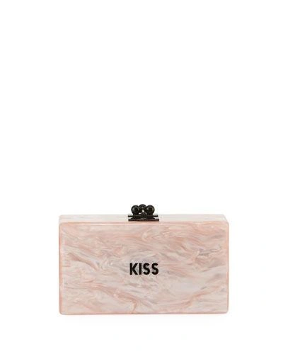 Edie Parker Jean Mini Kiss Clutch Bag In Pink