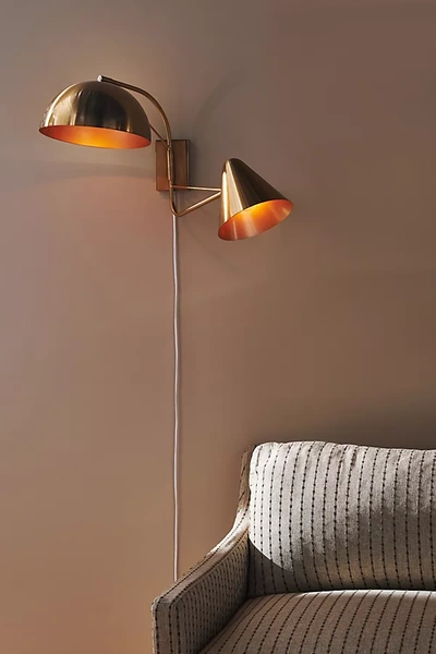 Amber Lewis For Anthropologie Mixed Shape Multi-arm Wall Light In Gold