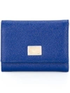 Dolce & Gabbana Small 'dauphine' Wallet In Blue