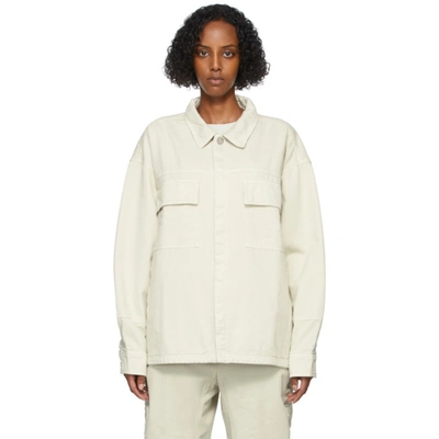 A-cold-wall* Beige Syncline Overshirt Jacket In Bone