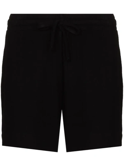 Leset Lori Drawstring-waist Shorts In Black