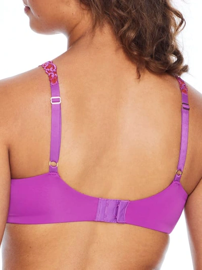 Natori Pure Luxe Underwire T-shirt Bra In Mulberry / Cinnabar