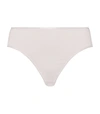 Hanro Cotton Seamless High-cut Full Briefs In Gentle Pink