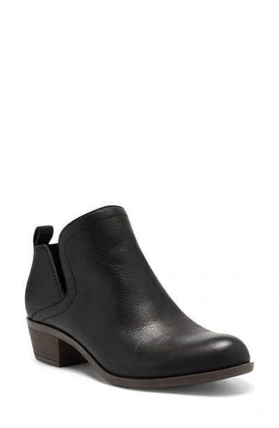 Lucky Brand Women's Bollo Chop Out Booties Women's Shoes In Black