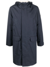 Yves Salomon Tech Cotton-blend Parka With Detachable Shearling Liner In Noir/noir/ivoire