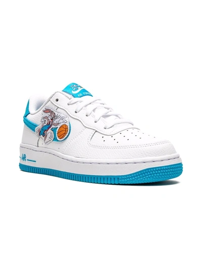 Nike Force 1 '06 X Space Jam: A New Legacy Little Kids' Shoes In White,white,light Blue Fury