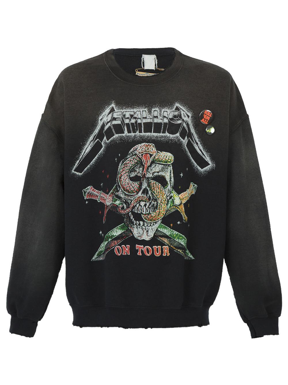 metallica crew neck sweatshirt