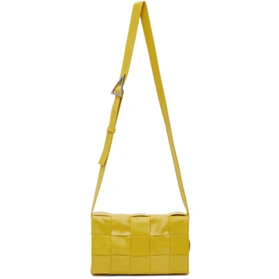 Bottega Veneta Yellow Intrecciato Cassette Bag In 2671 Mirabelle Silve