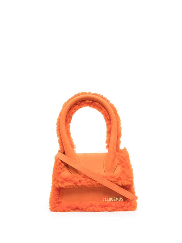 fluffy jacquemus bag