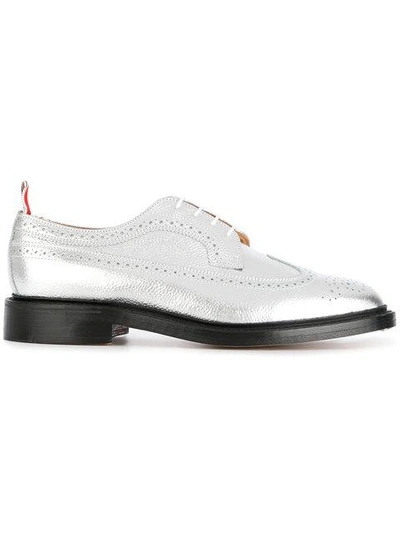 Thom Browne Classic Longwing Brogues In Grey