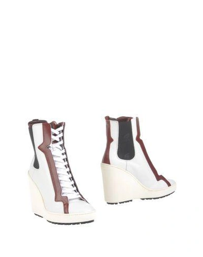 Hogan Ankle Boots In White