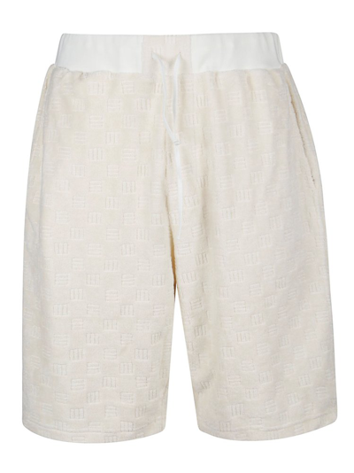 Ambush Ivory Cotton Blend Shorts In White