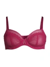 Chantelle Parisian Allure Unlined Convertible Plunge Underwire Bra In Magenta