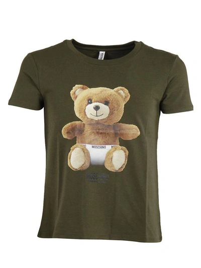 Moschino Teddy Bear Cotton-jersey T-shirt In Army