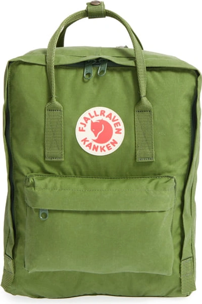 Fjall Raven Kanken Water Resistant Backpack In Leaf Green