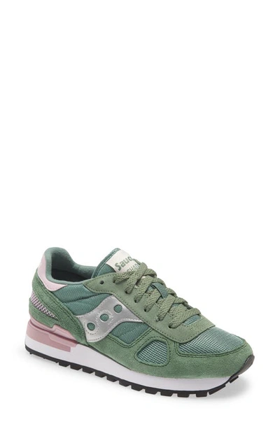 Saucony Jazz 81 Sneaker In Green/ Silver