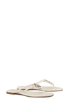 Tory Burch Miller Knotted Sandal In Ivory