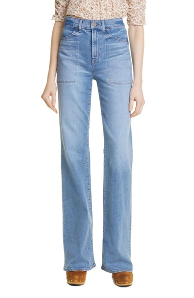 Veronica Beard Crosbie Wide-leg Jeans In Amethyst
