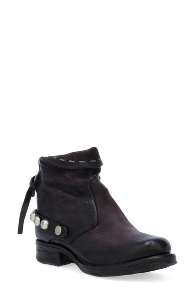 As98 Seifert Studded Bootie In Eggplant