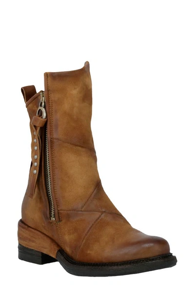 A.s.98 Stratford Moto Bootie In Whiskey