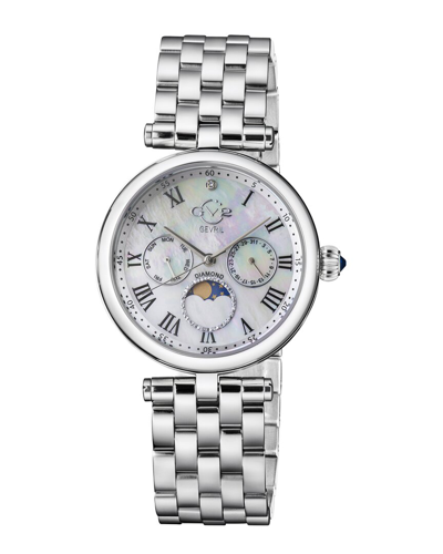 Gv2 Florence Diamond Bracelet Watch, 36mm In Silver