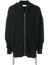 Faith Connexion Oversized Side Lace Hoodie In Black