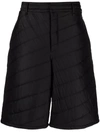 Fendi Padded Bermuda Shorts - Atterley In Black