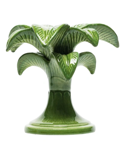 Les Ottomans Green Palm Tree Small Candle Holder