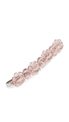 Simone Rocha Little Flower Beaded Hair Clip In Rose