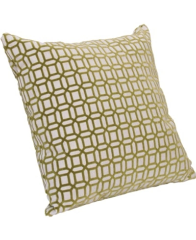 Siscovers Bottega Geometric Decorative Pillow, 26" X 26" In Citron
