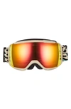 Smith Grom Snow Goggles In Birch Red Mirror