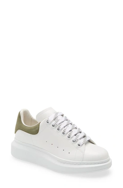 Alexander Mcqueen Sneaker In White/ Khaki