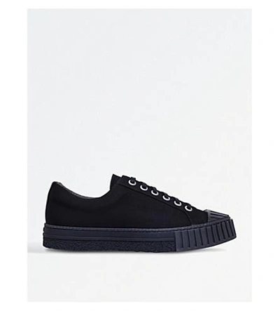 Adieu W.o. Canvas Low-top Sneakers In Black