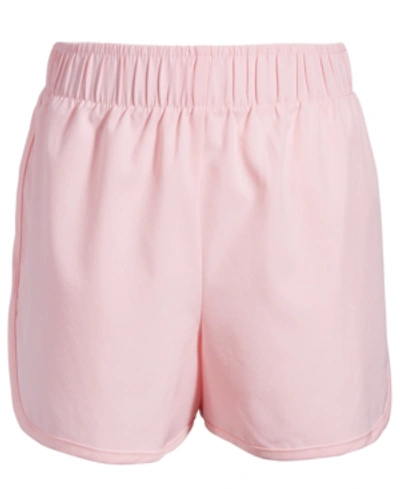Ideology Kids' Big Girls Core Woven Shorts, Created For Macy's In Rose Shadow