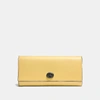 Coach Portemonnaie Im Kuvert-stil In Sunflower/black Copper