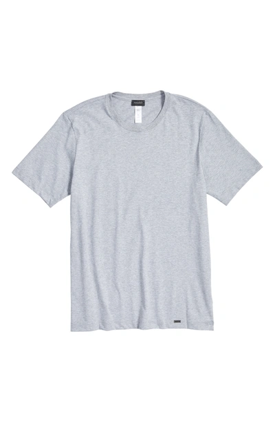 Hanro Living Crewneck Short Sleeve Tee In Gray