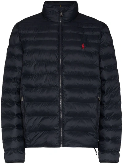 Polo Ralph Lauren Terra Padded Zip-up Jacket In Navy