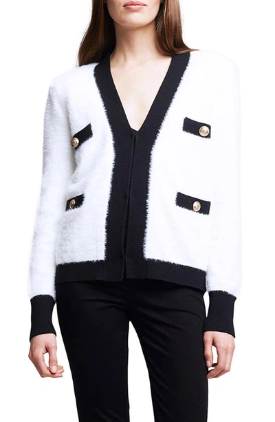 魅力的な Kai アウター ニット・セーター レディース ラジャンス Pocket White/Black Cardigan セーター