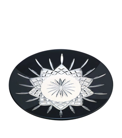 Waterford Lismore Black Crystal Plate (30cm)