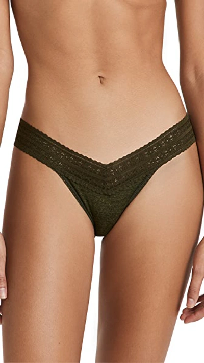 Hanky Panky Dream Low Rise Thong In Rosemary Green