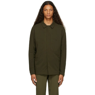 Veilance Khaki Mionn Is Overshirt Jacket In Dark Olive ModeSens