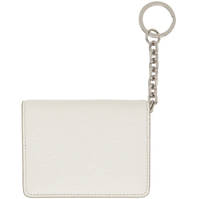 Maison Margiela White Keyring Card Holder In T1003 White